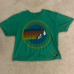 GREEN AVIATOR NSTION BABY TEE